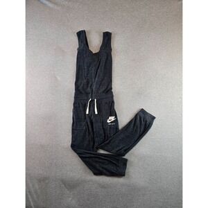 Nike Sportswear Jumpsuit Womens Small Charcoal Heather Romper Sleeveless Stretch